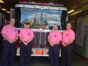 Stamford Firefighters Wear Pink For Mother's Day
