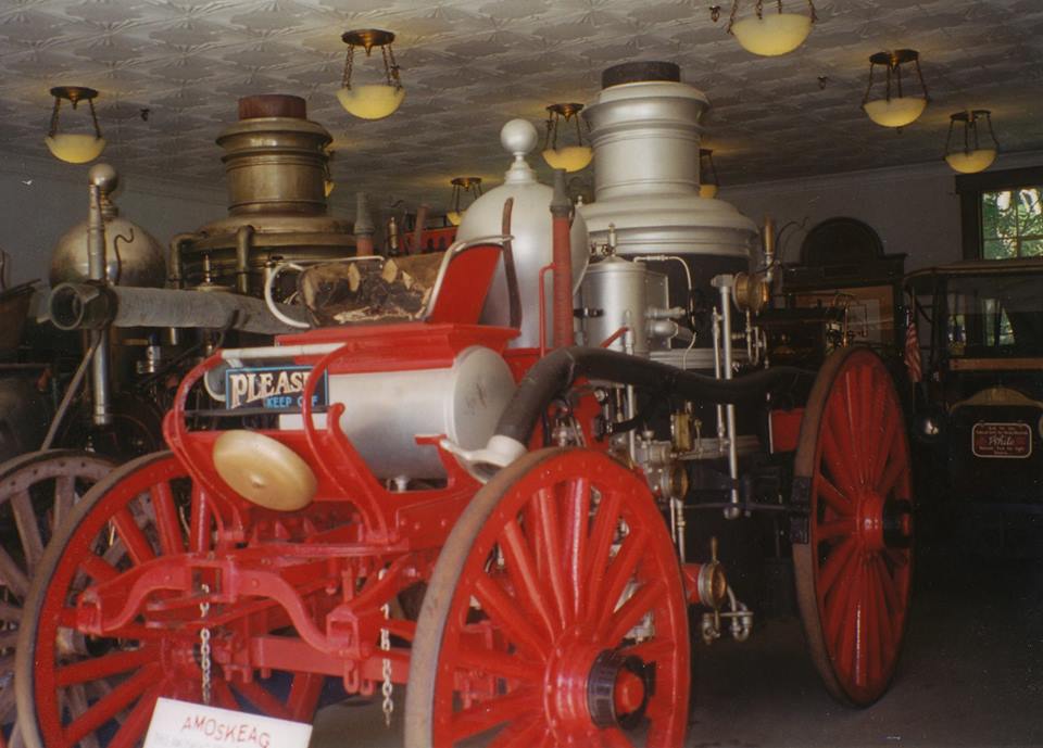 Amoskeag Steam Fire Engine at Clarks Trading Posts in Lincoln, NH