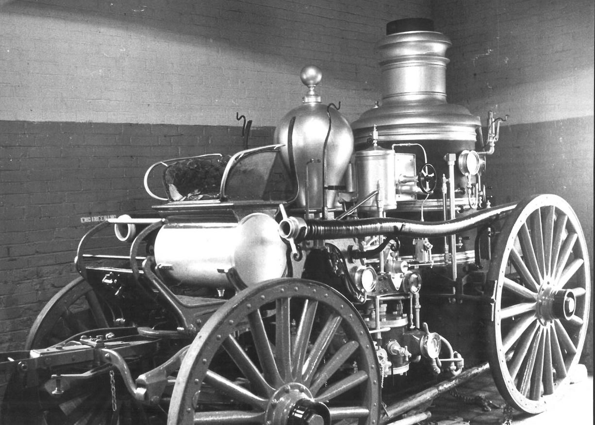 The Amoskeag Steamer in old Lockwood Fire Station