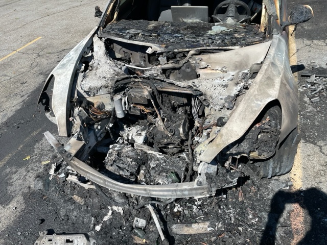Fully Involved Tesla Car Fire Takes 42 Minutes to Extinguish - Stamford ...